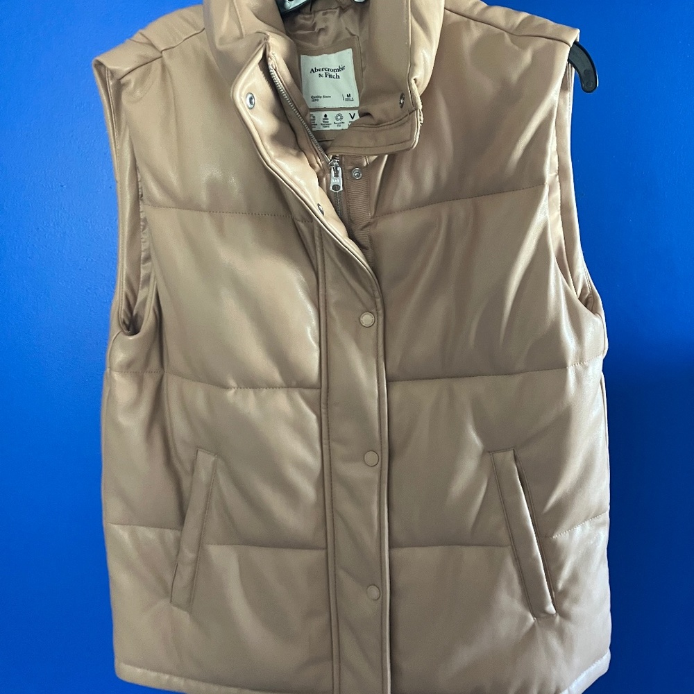 Abercrombie & Fitch Vegan Leather Vest